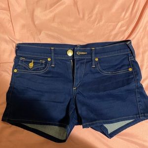 true religion shorts size 27